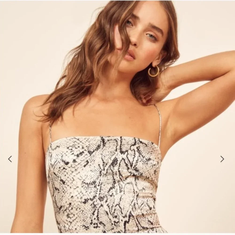 REFORMATION SNAKE SKIN JUMPSUIT - Picture 3 of 10